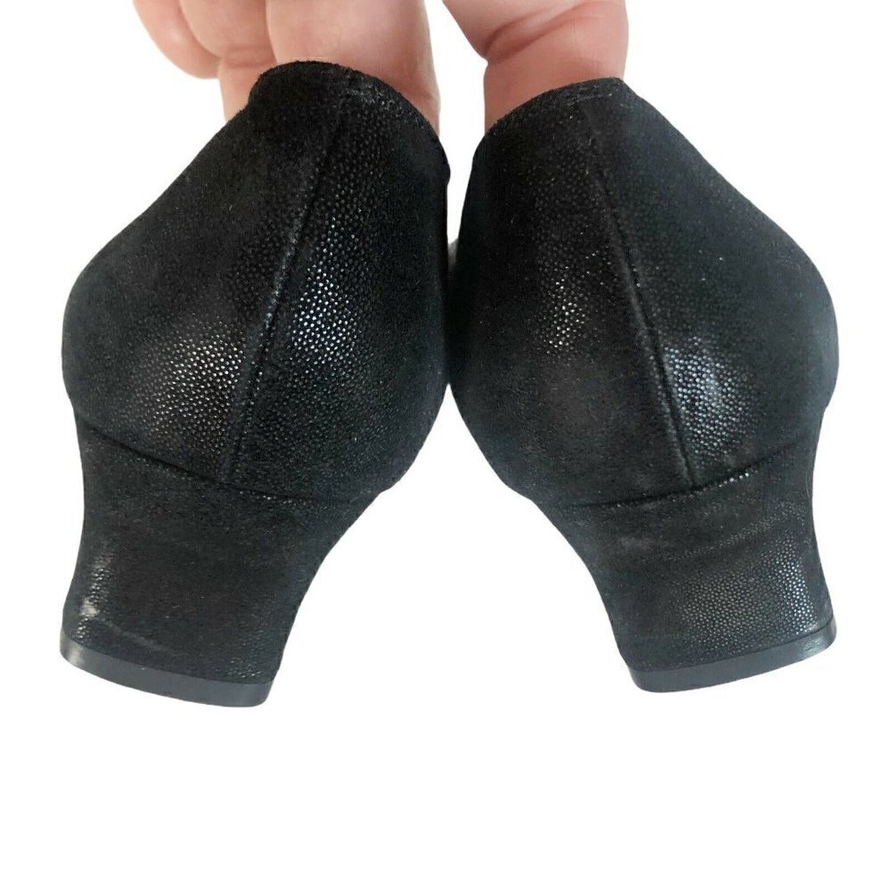 Salvatore Ferragamo Black Sparkle 2" Heels 6.5 AAA - Picture 5 of 12